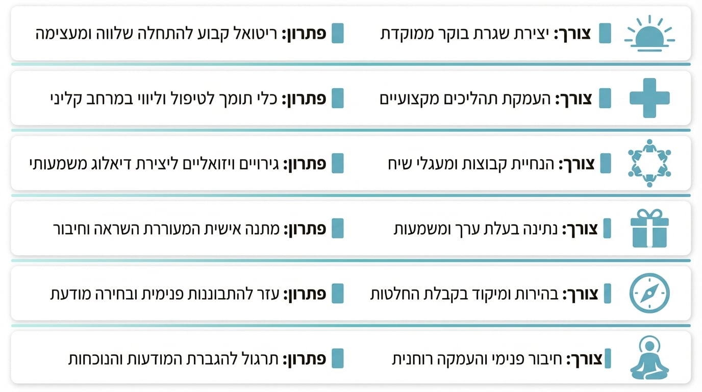 צורך עסקי מול מענה מעשי - מה ערכת הקלפים נותנת בפועל
