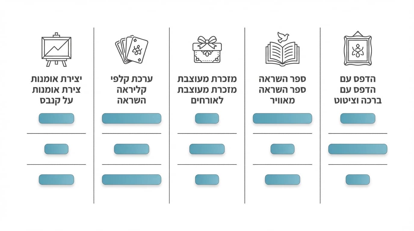 טבלת השוואה — איך לבחור את סוג המתנה הנכון לפי האירוע