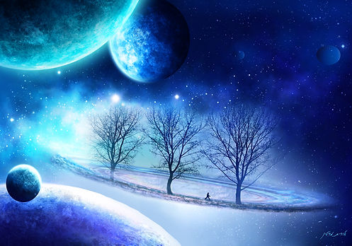 מרחב רוחני – ציור דיגיטלי מאת אורית מרטין