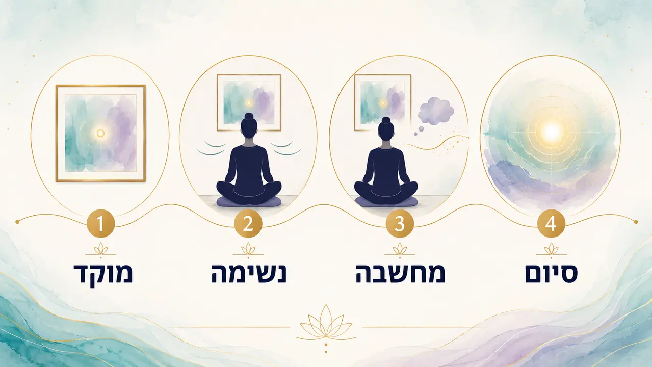 תרגול קצר של חמש דקות מול ציור