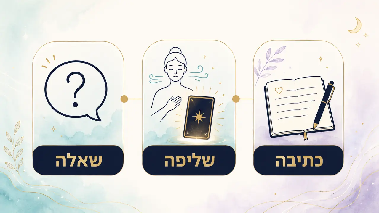 איך משתמשים בערכת קלפים בעבודה עצמית בבית (טקס קצר של שלוש דקות)
