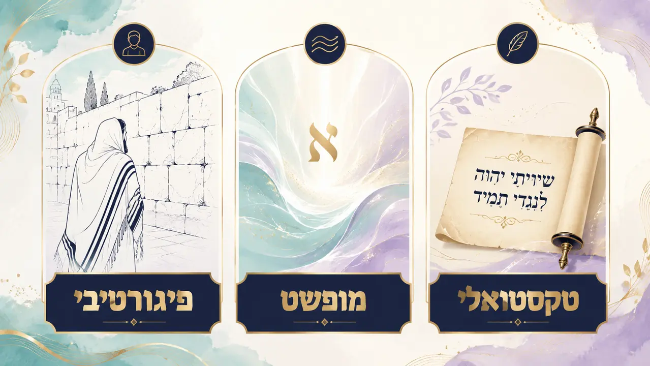 אילו סמלים נפוצים בציורי תפילה יהודית ומה הם מסמלים?
