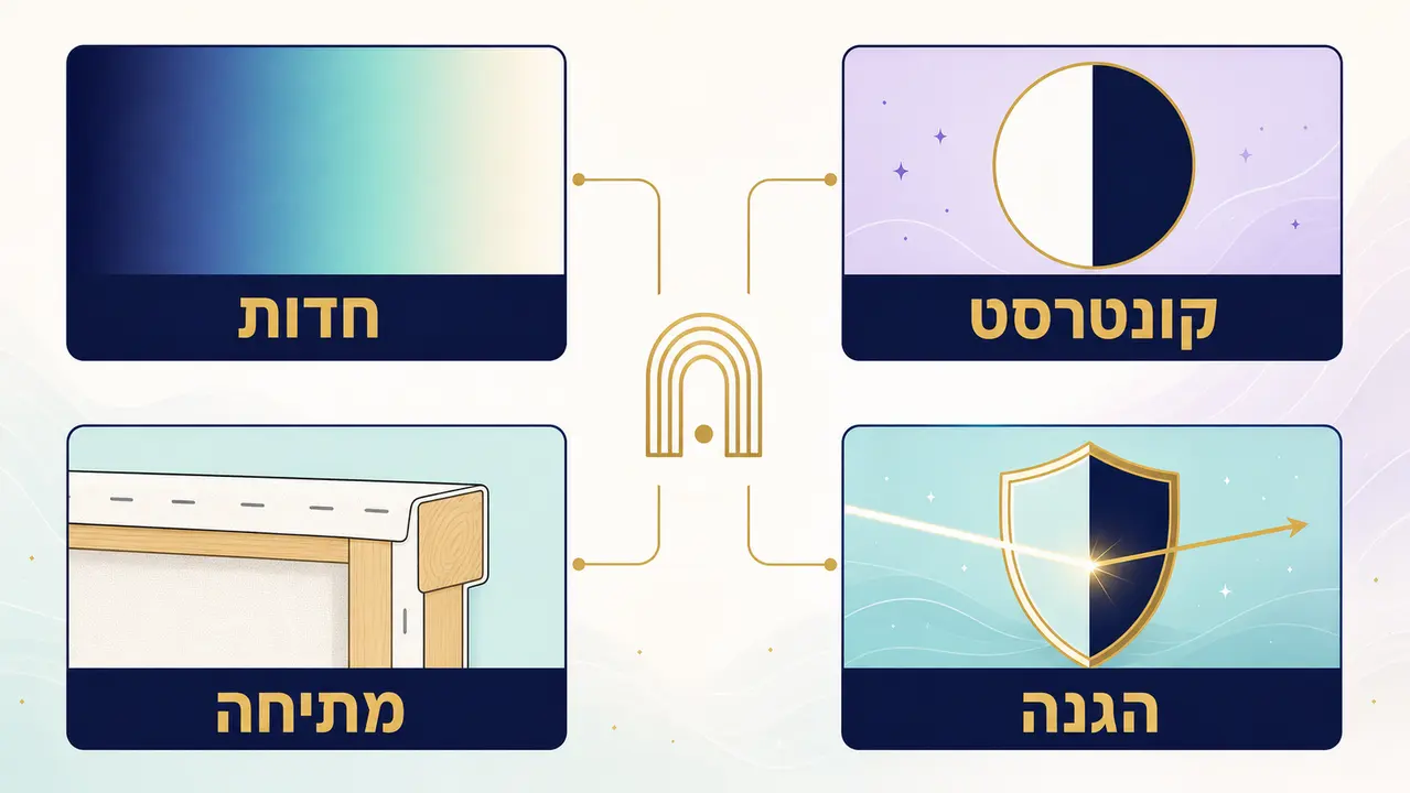 איך לבחור הדפס שער לאינסוף על קנבס שיראה עשיר ולא שטוח?