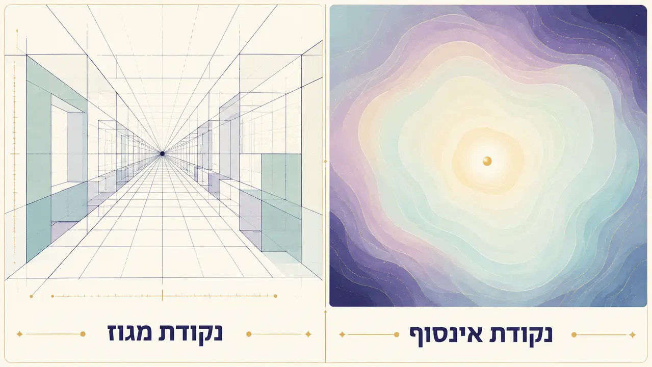 ההבדל בין נקודת אינסוף לנקודת מגוז