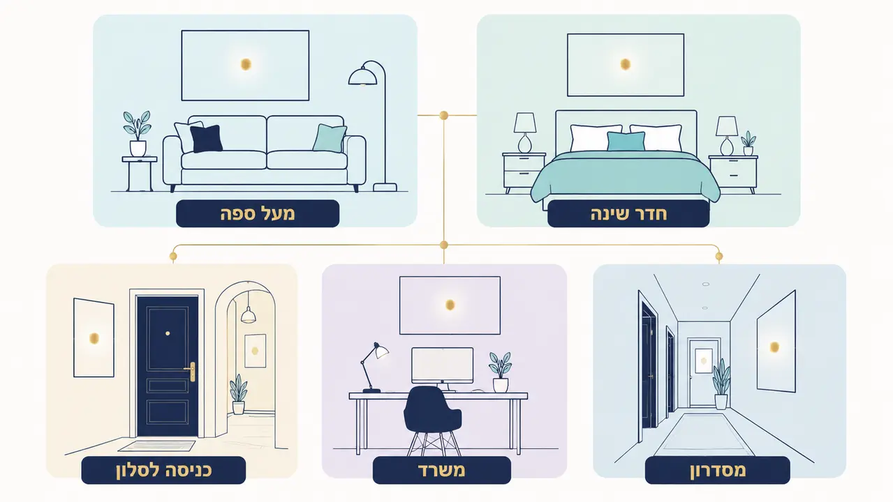 איפה נכון לתלות תמונה עם משמעות בבית